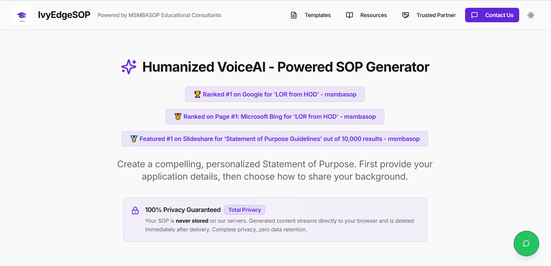 IvyEdgeSOP screenshot 1