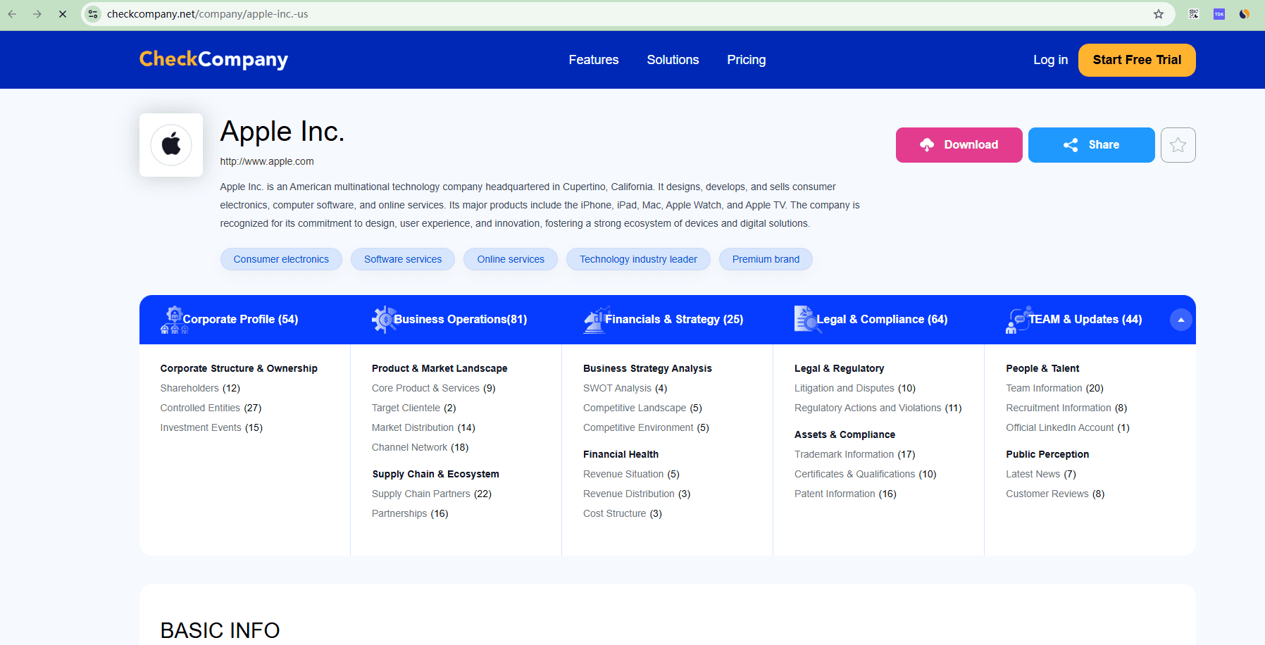 CheckCompany screenshot 1
