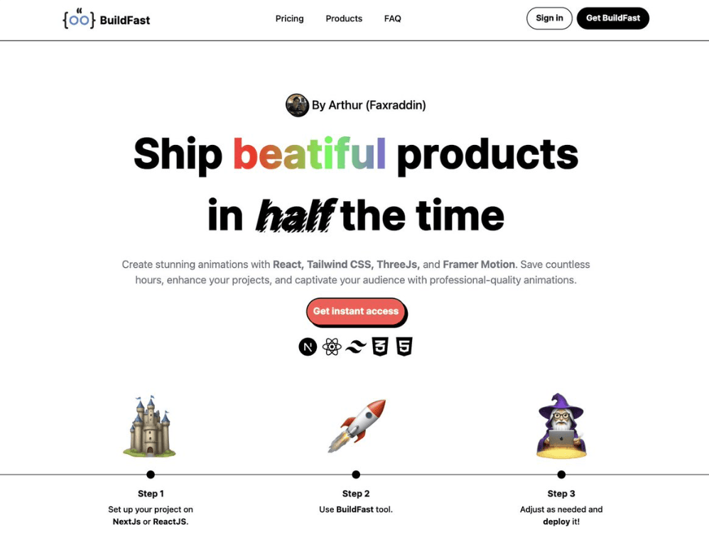 BuildFast screenshot 1