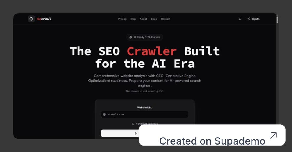 42crawl.fyi screenshot 1