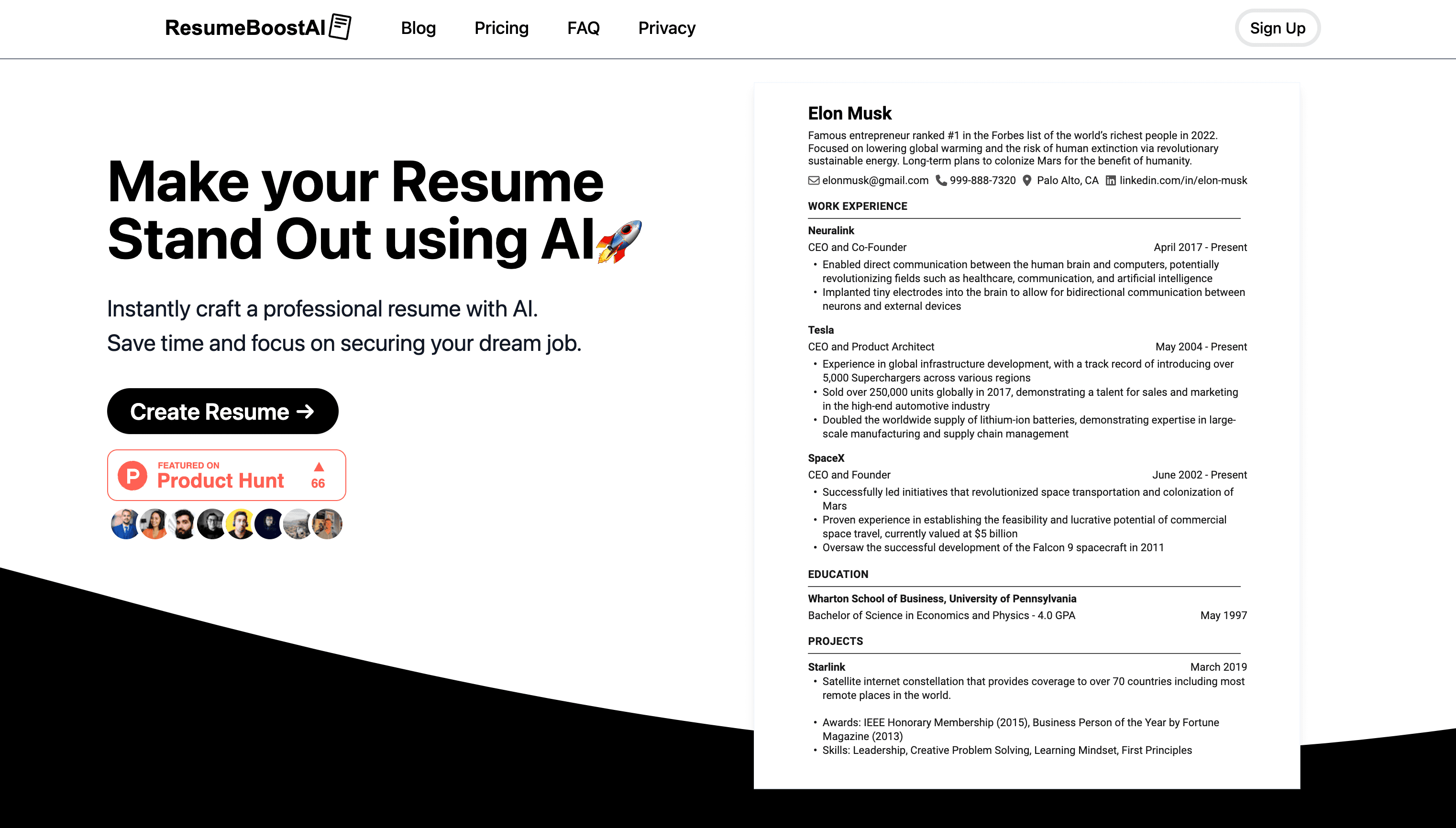 ResumeBoostAI screenshot 1
