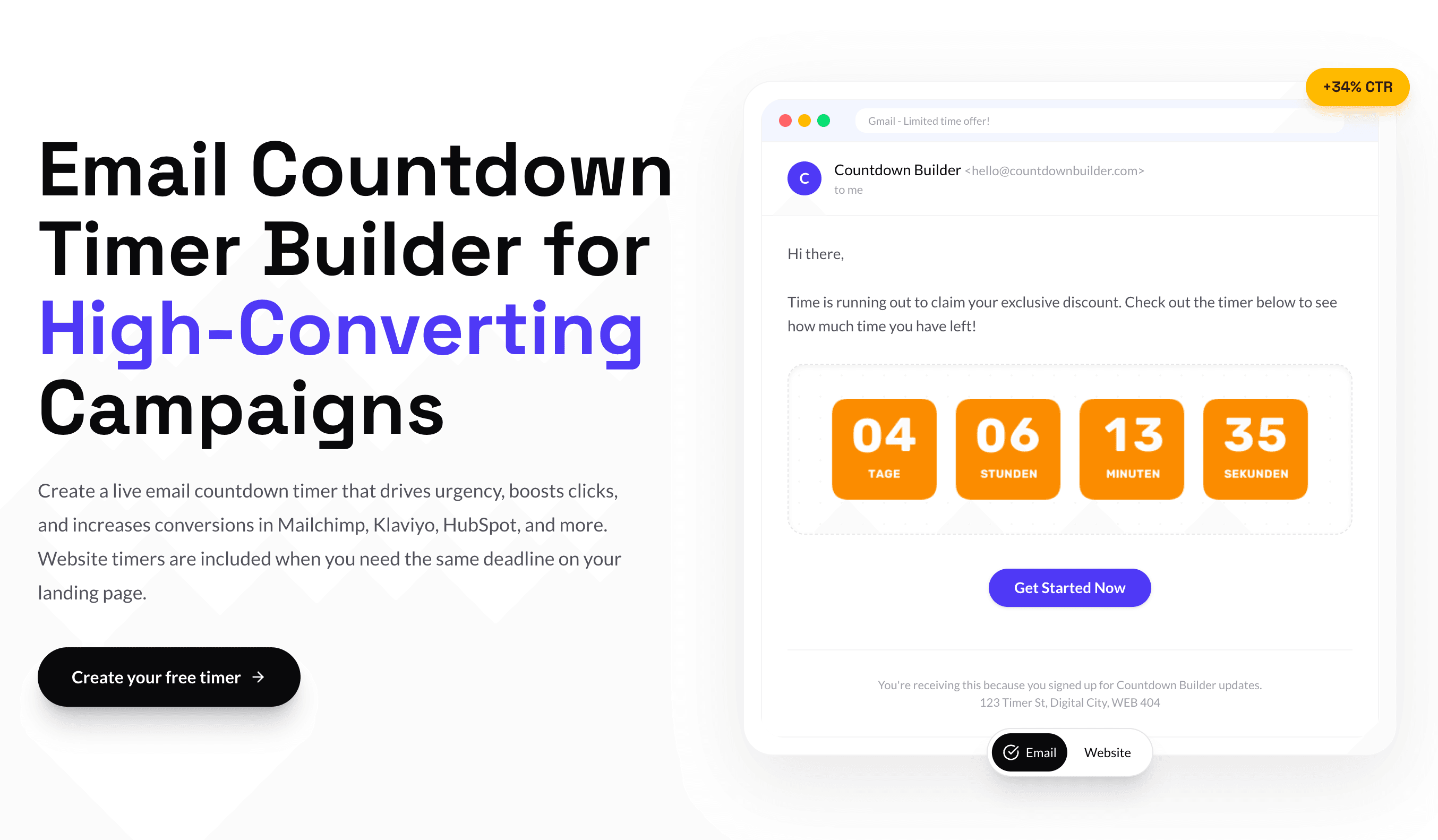 Countdown Builder screenshot 1