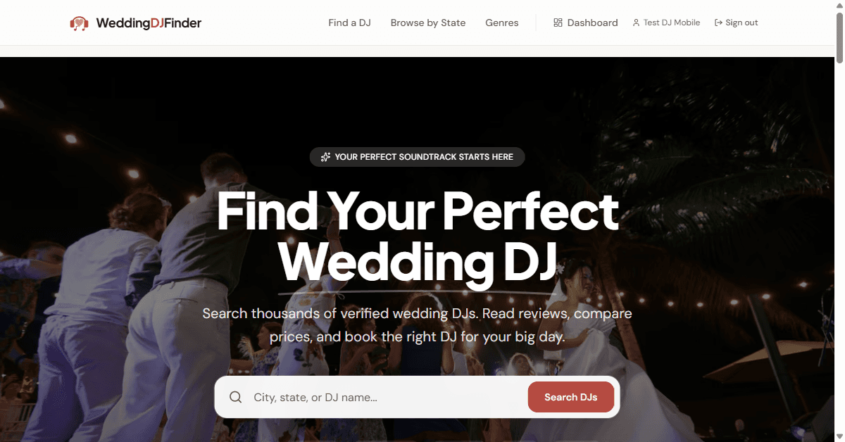 WeddingDJFinder screenshot 1