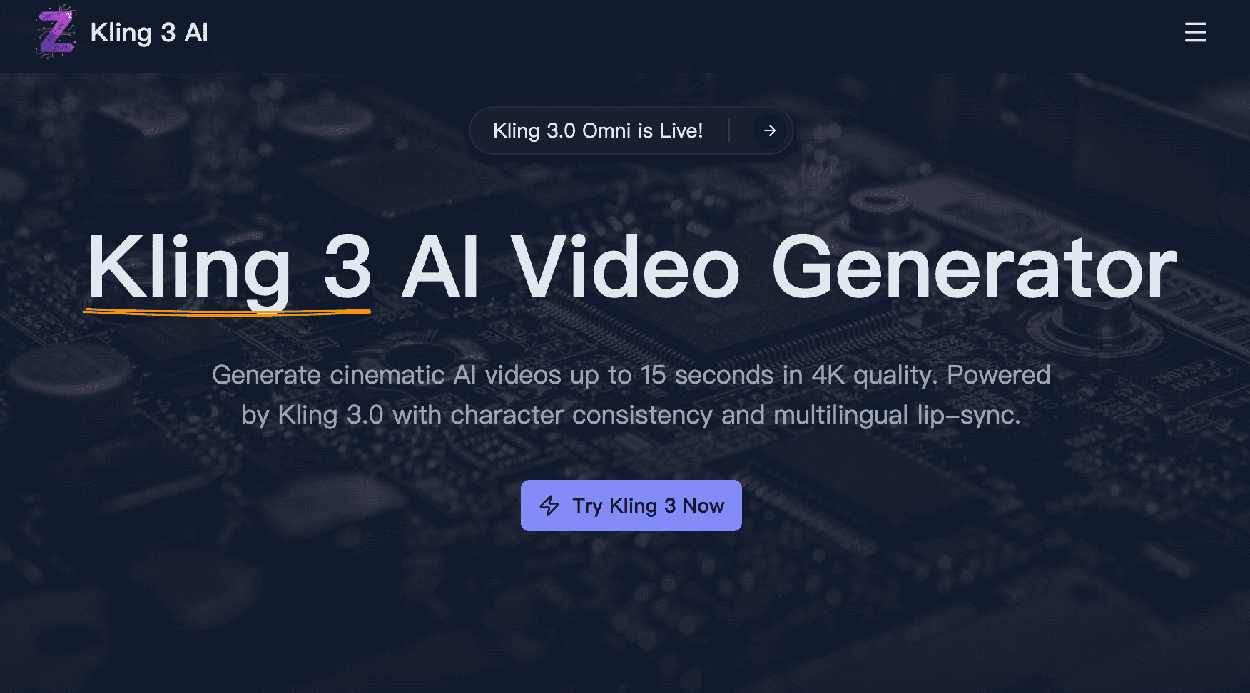 Kling 3.0 screenshot 1