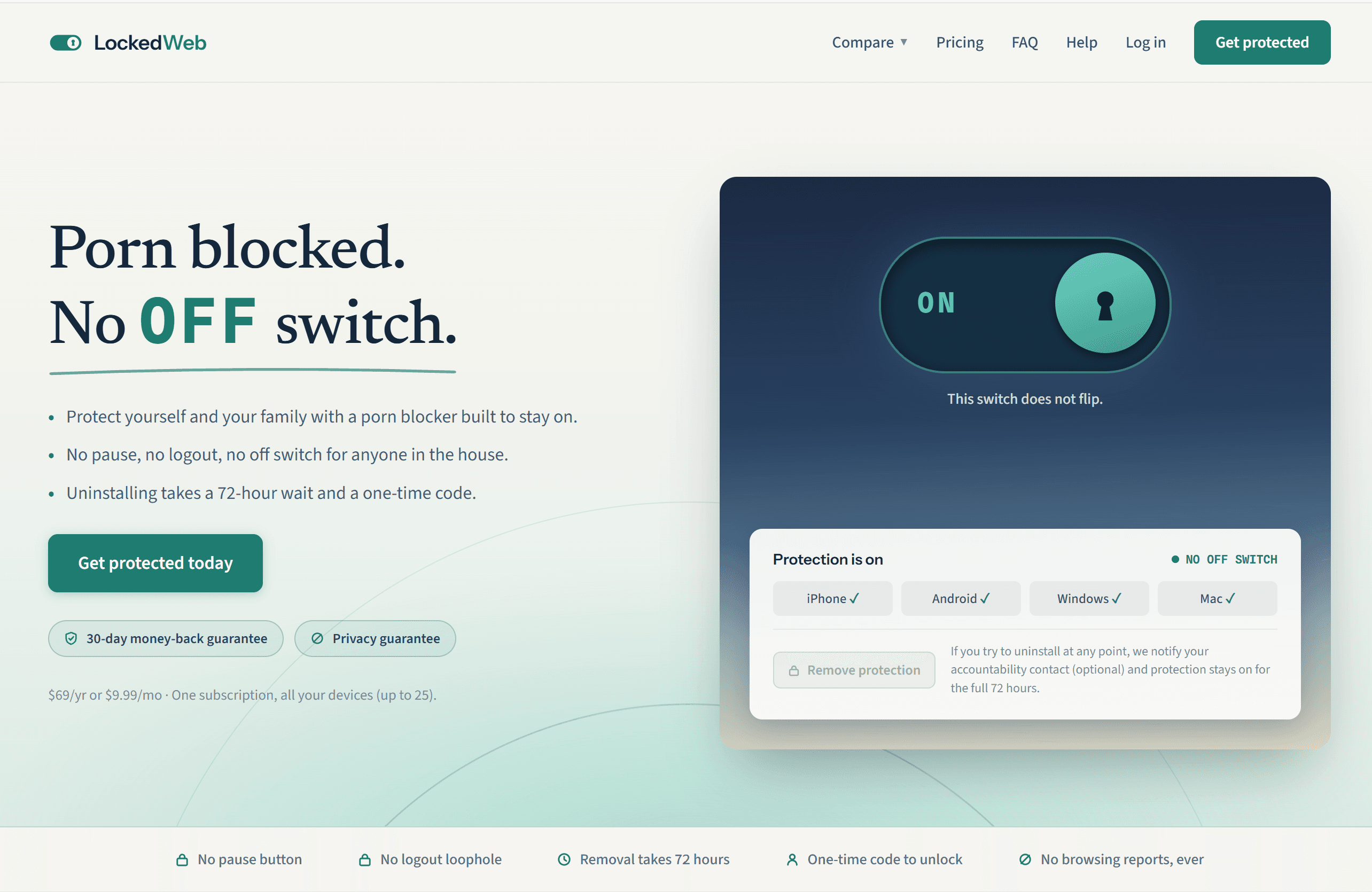 Lockedweb - Porn Blocker screenshot 1