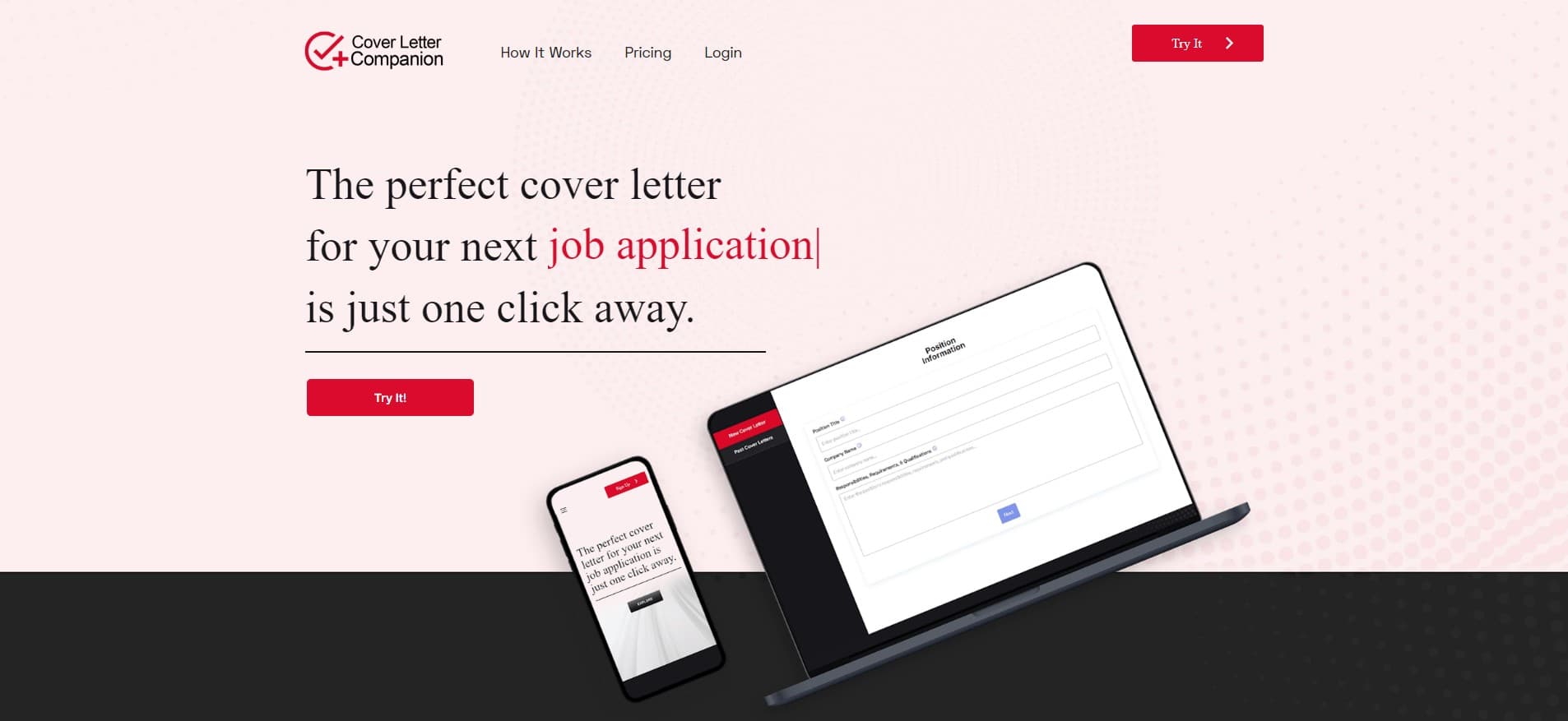 Cover Letter Companion screenshot 1