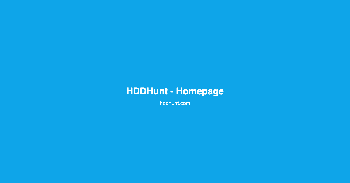HDDHunt screenshot 1
