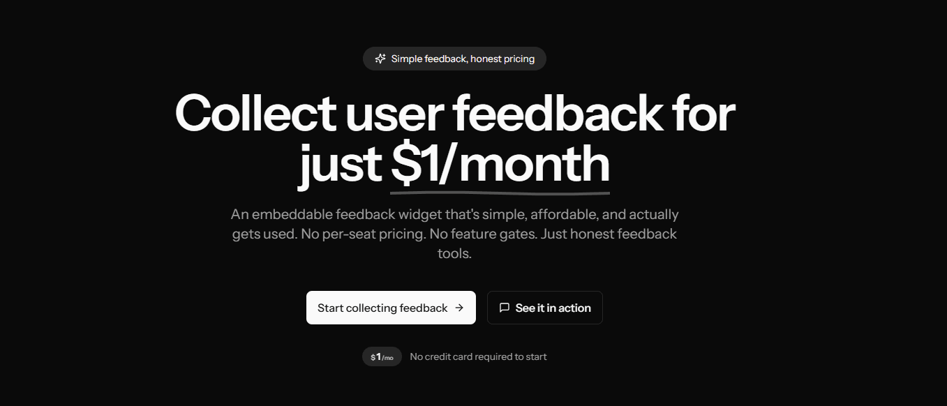OneDollarFeedback screenshot 1
