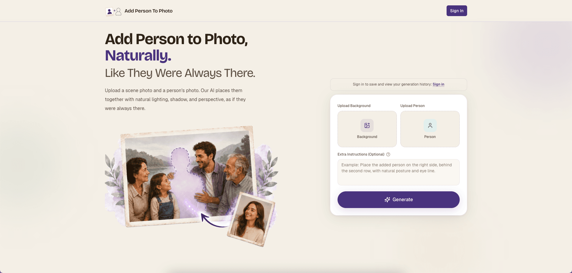 Add Person To Photo screenshot 1