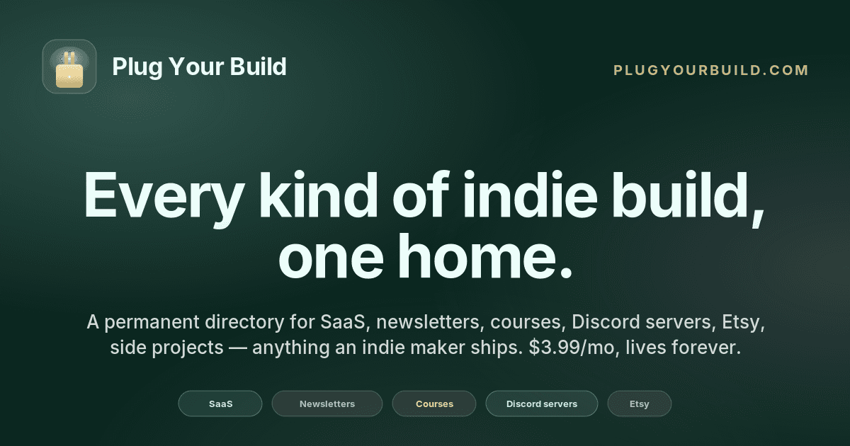 Plug Your Build screenshot 1