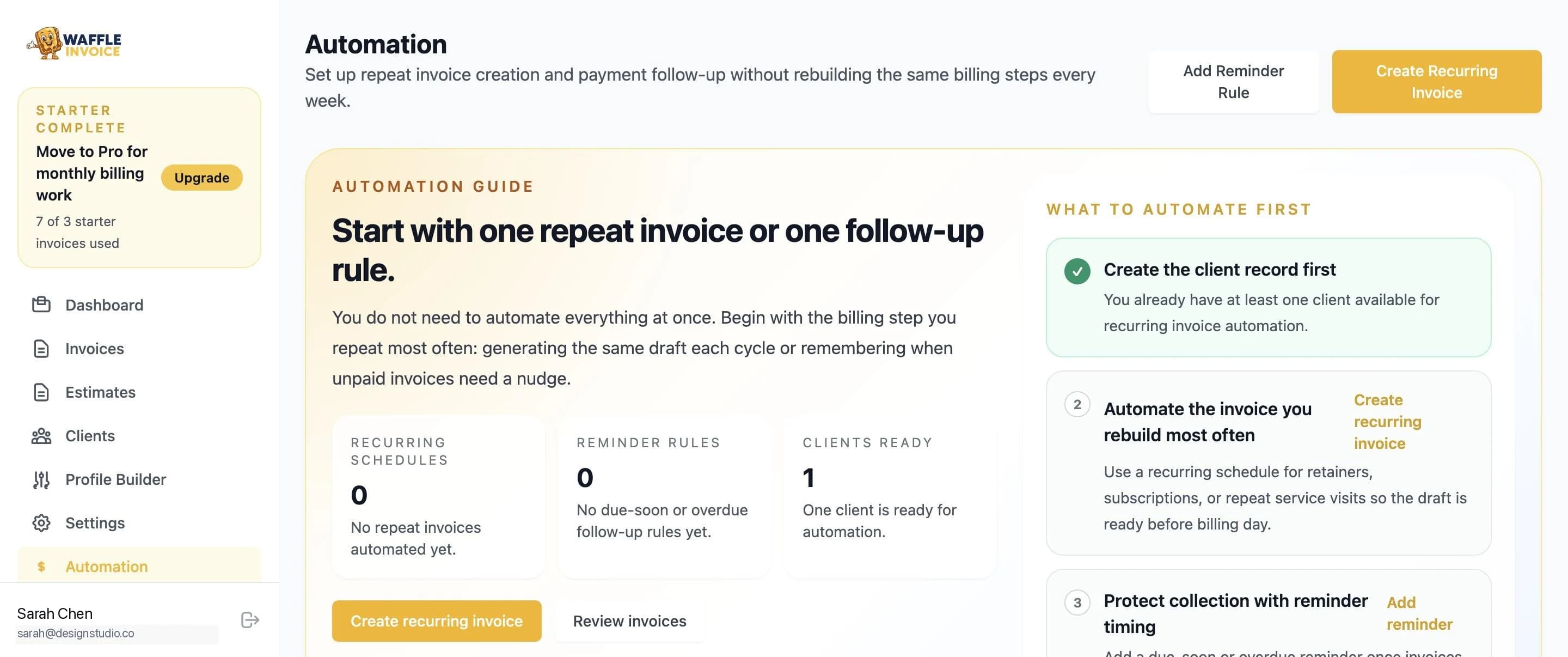 WaffleInvoice screenshot 1