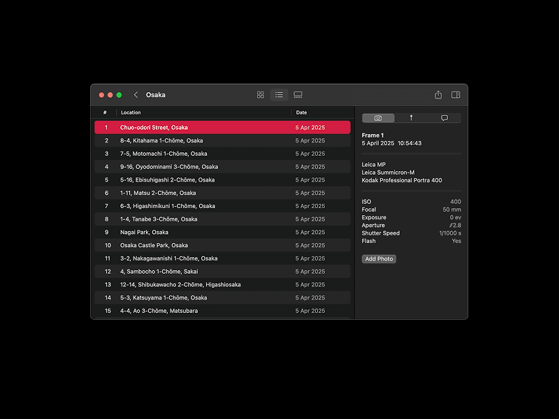 Frames screenshot 1