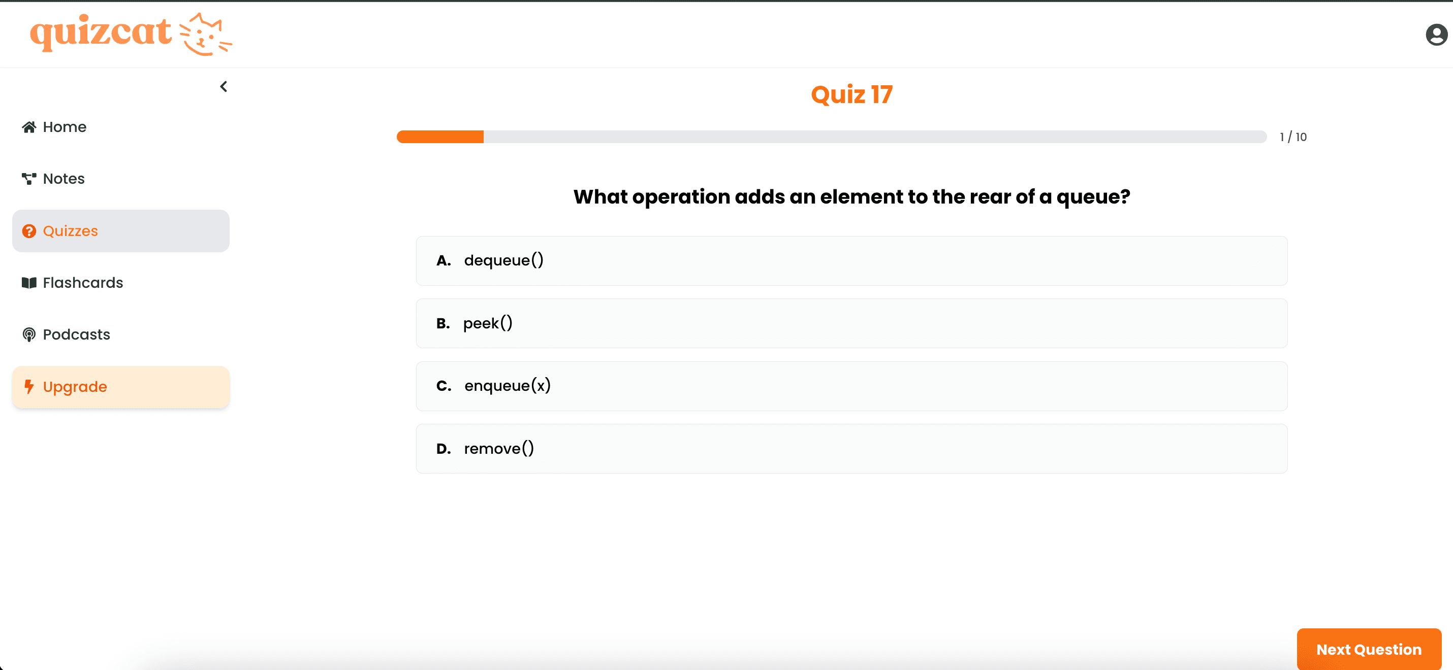 Quiz Cat screenshot 1