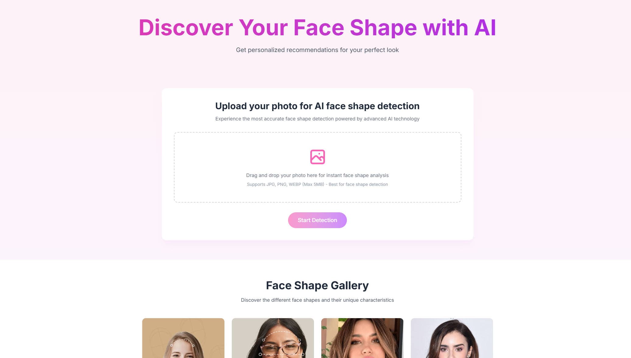 Face Shape AI  screenshot 1