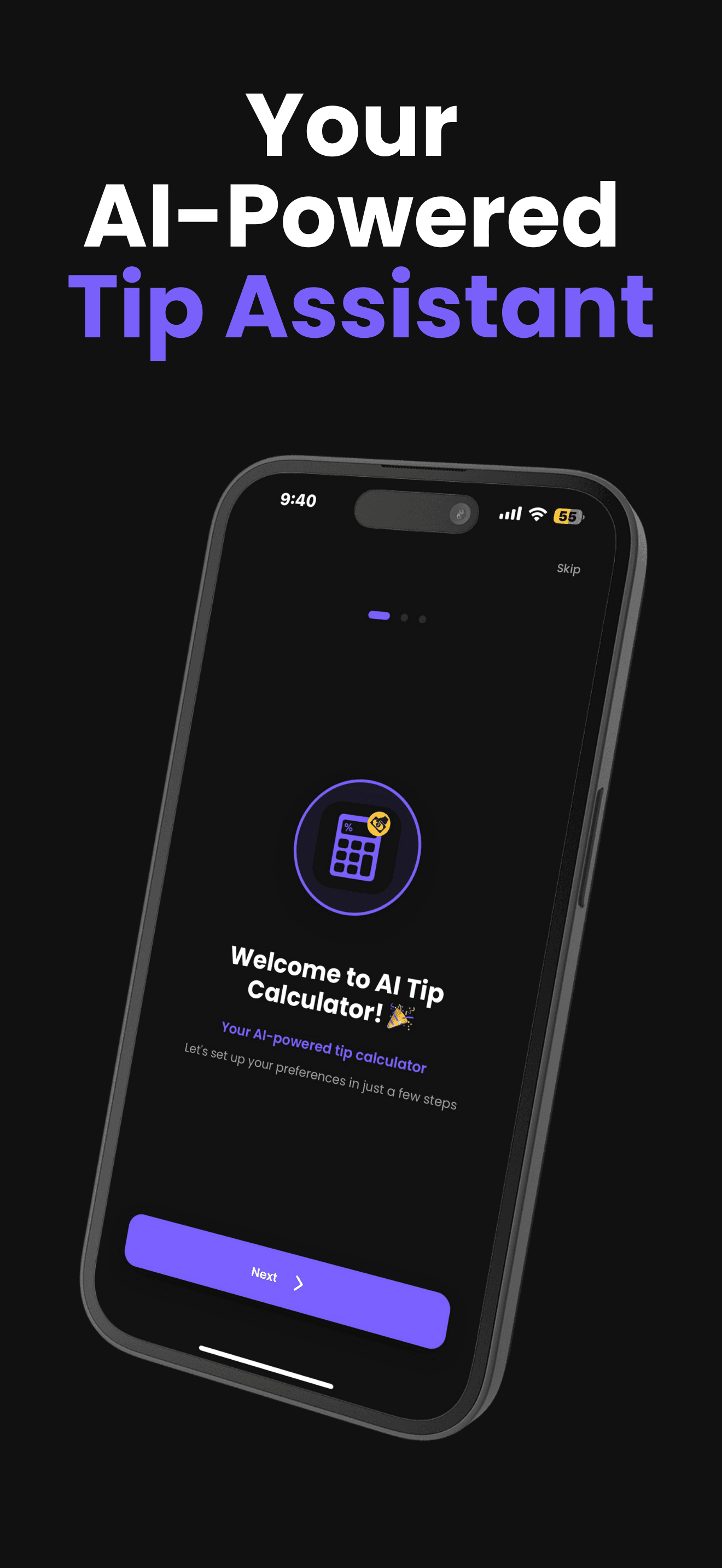 AI Tip Calculator screenshot 1