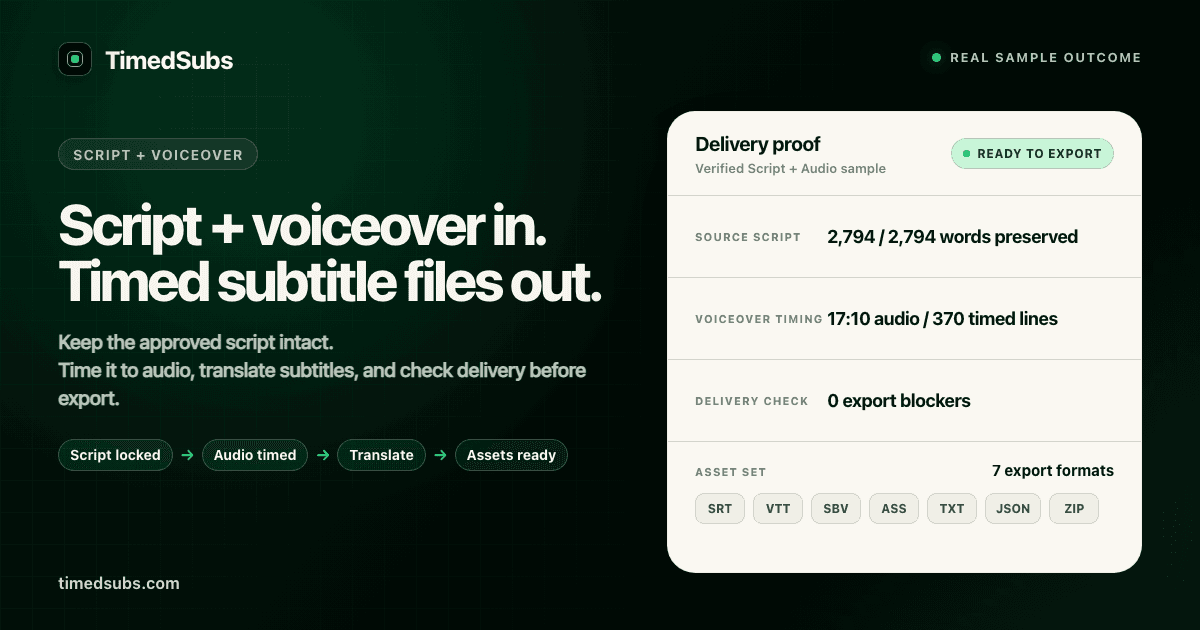 TimedSubs screenshot 1