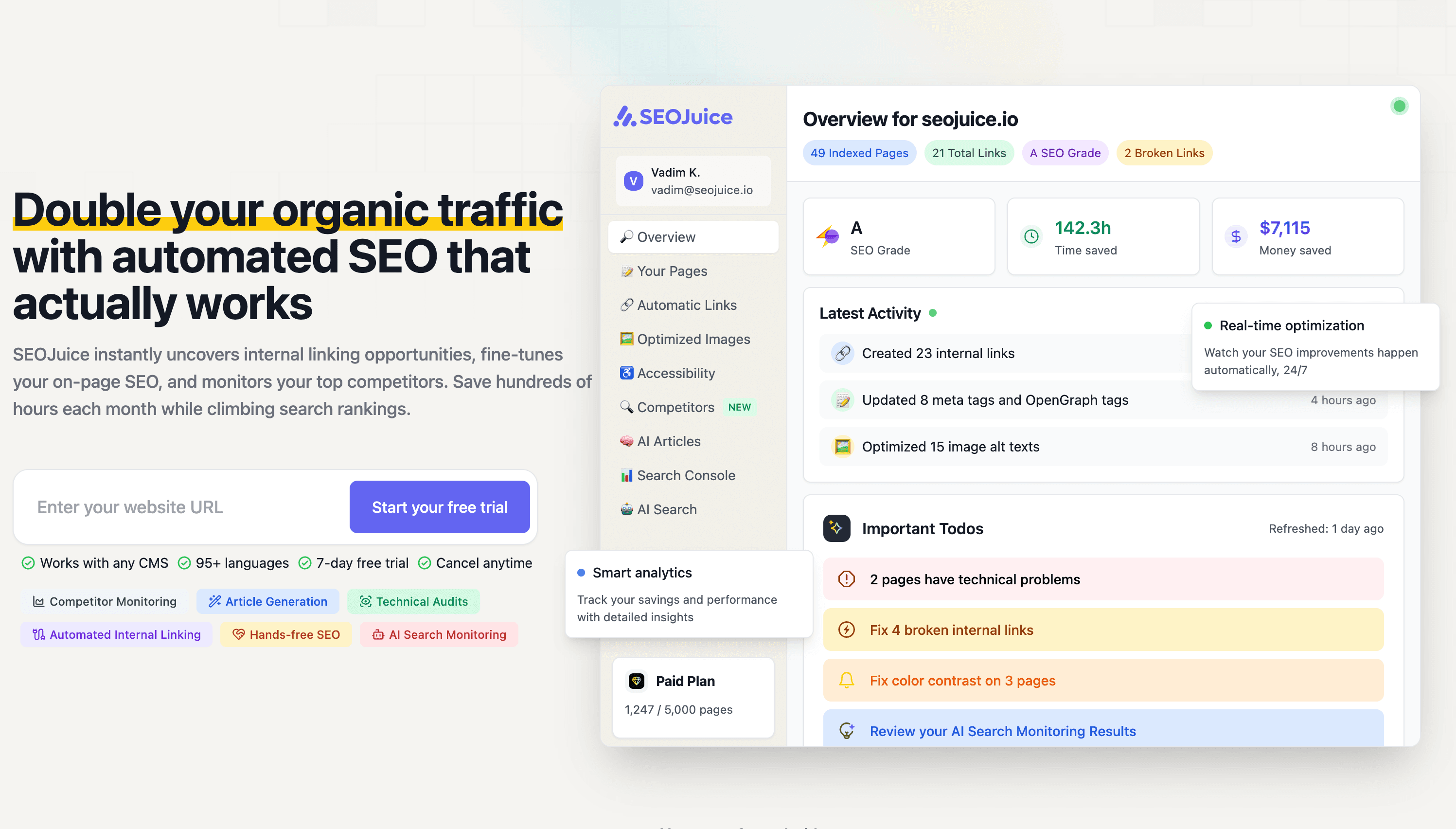 SEOJuice screenshot 1
