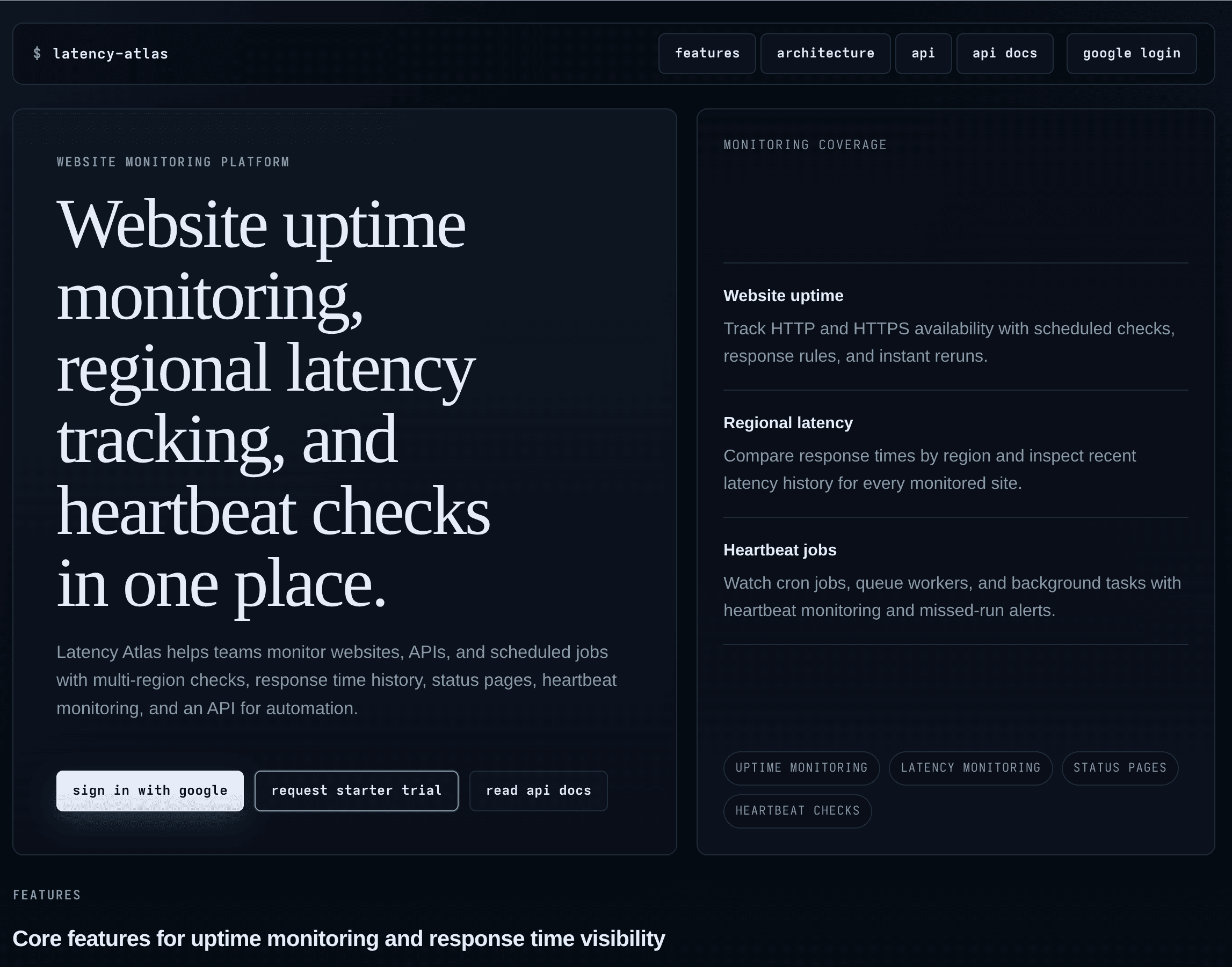 Latency Atlas screenshot 1