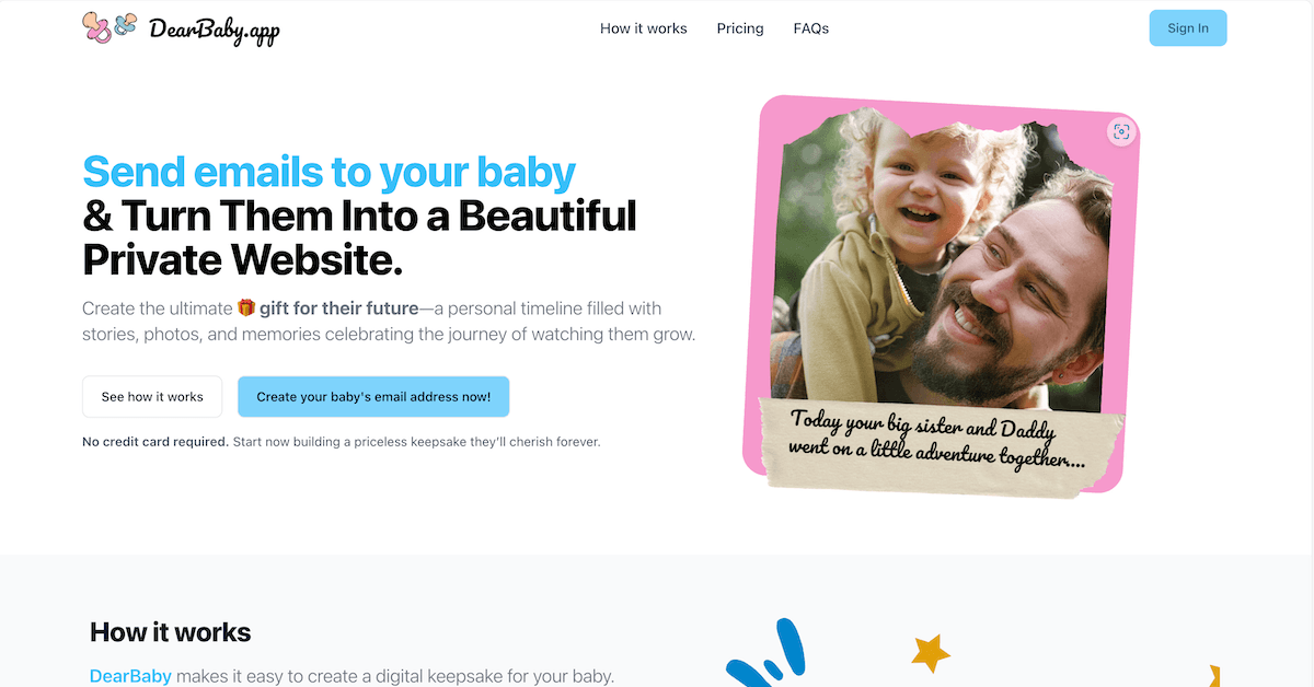 DearBaby screenshot 1