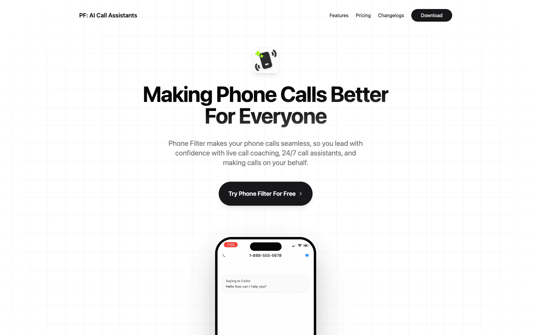 PF: AI Call Assistants & Voice screenshot 1
