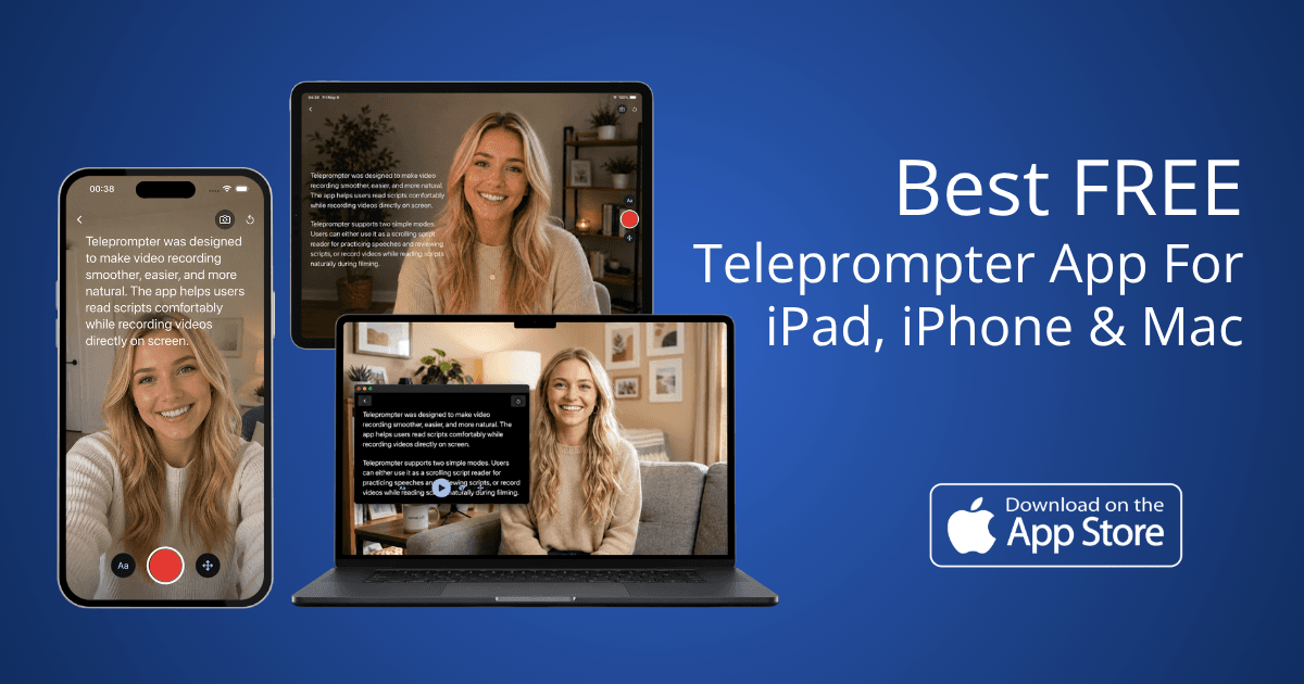 Teleprompter-Scrolling Scripts screenshot 1