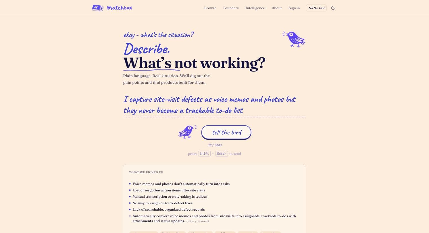 Matchbox screenshot 1