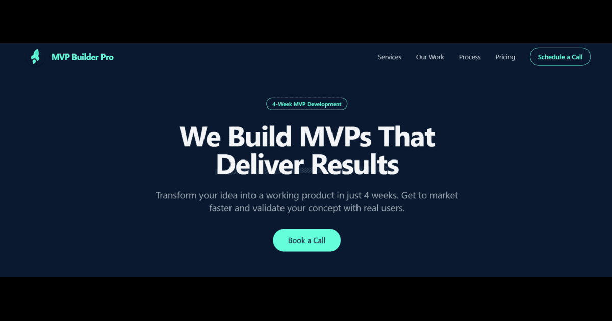 MVP Builder Pro screenshot 1