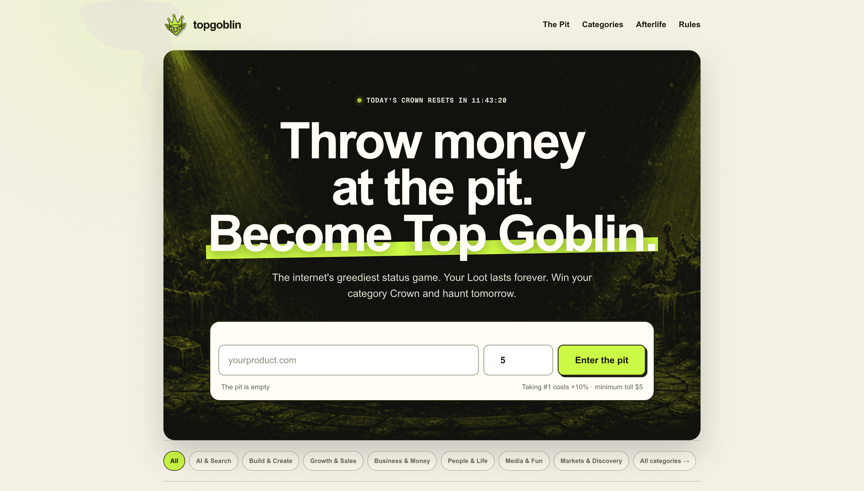 Top Goblin screenshot 1