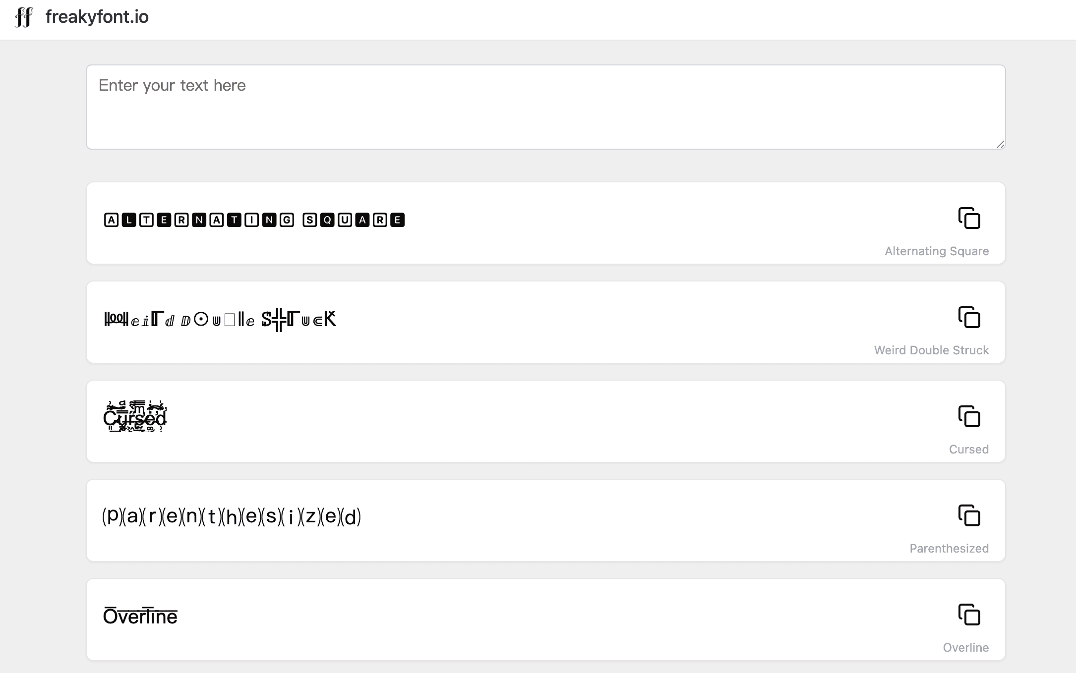 Freaky Font Generator screenshot 1