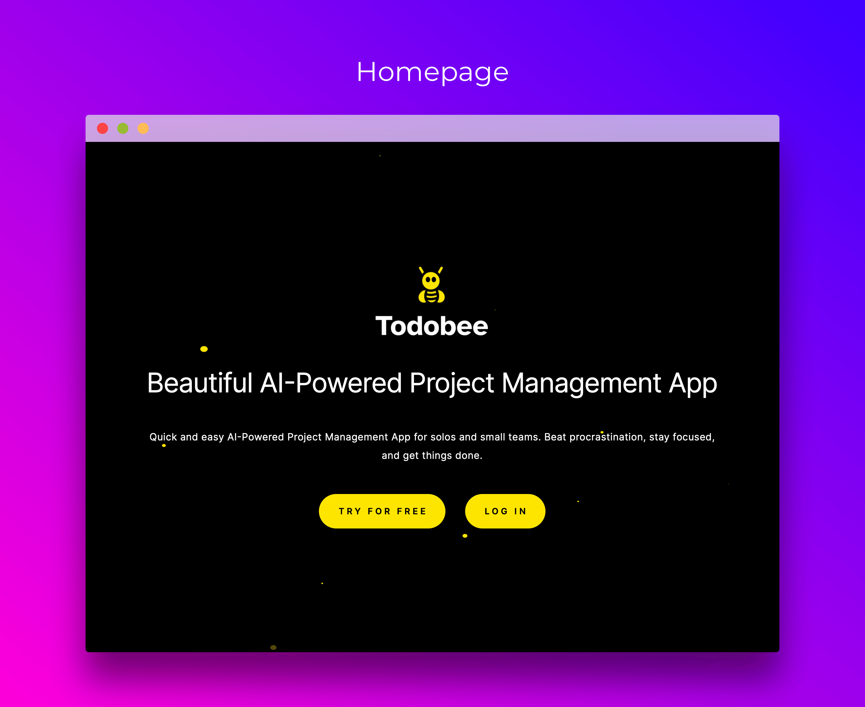 Todobee screenshot 1