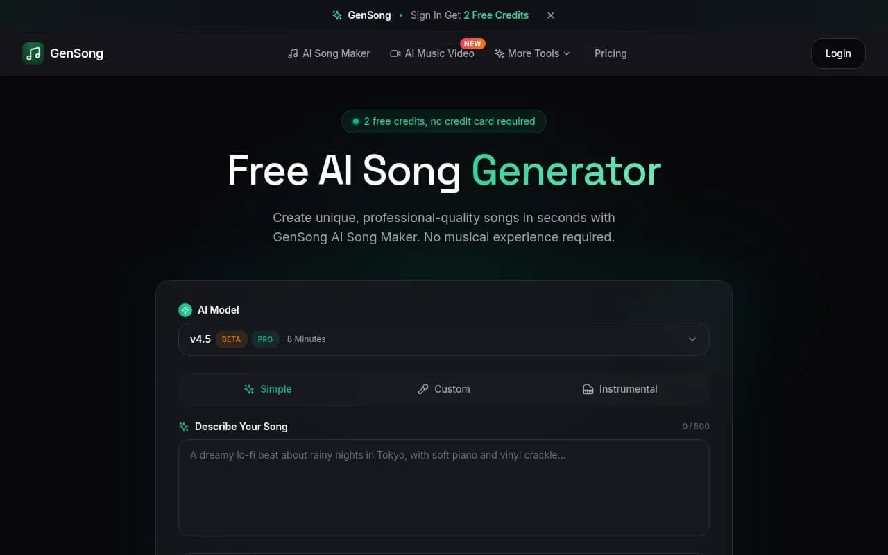 GenSong screenshot 1