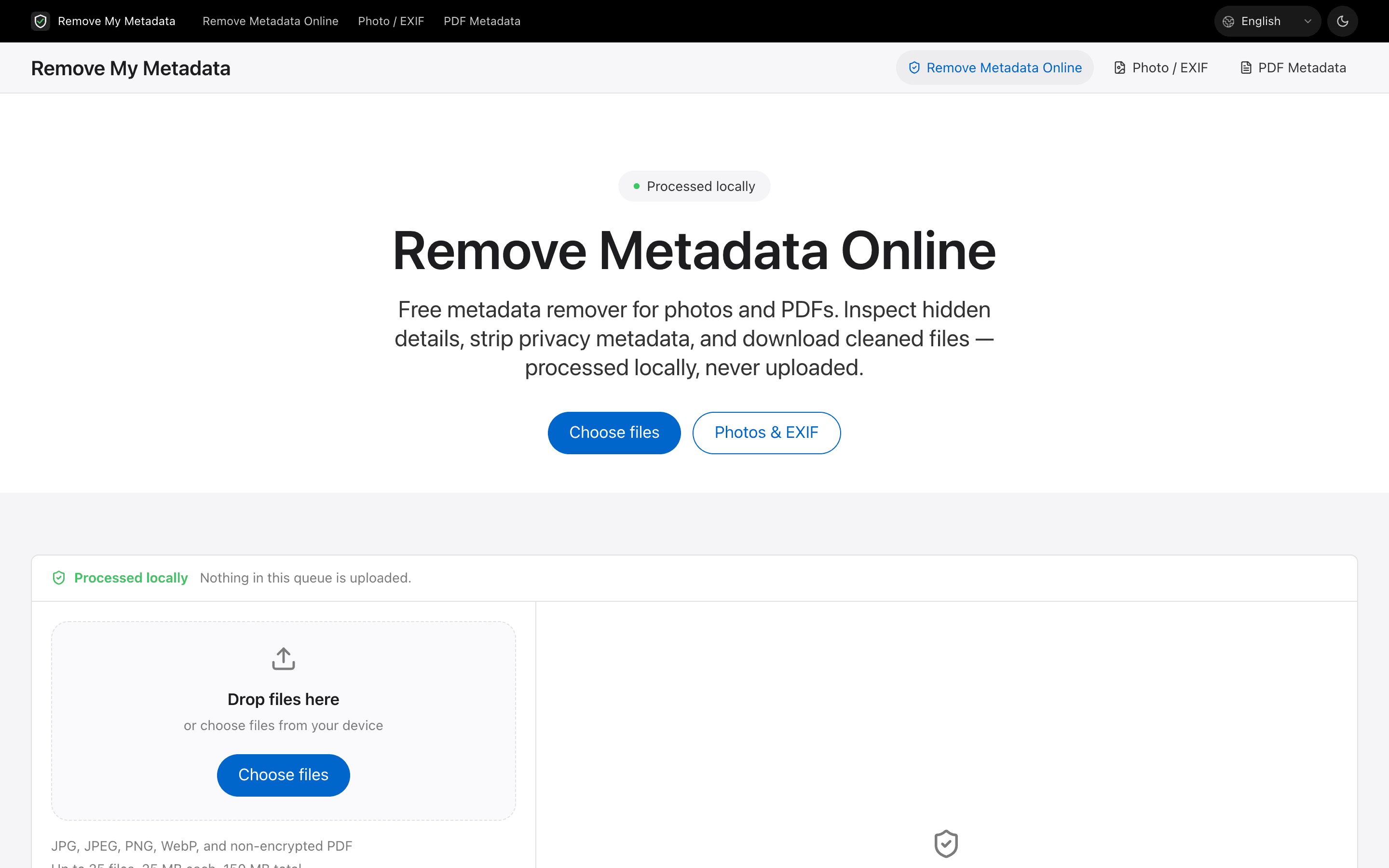 Remove My Metadata screenshot 1