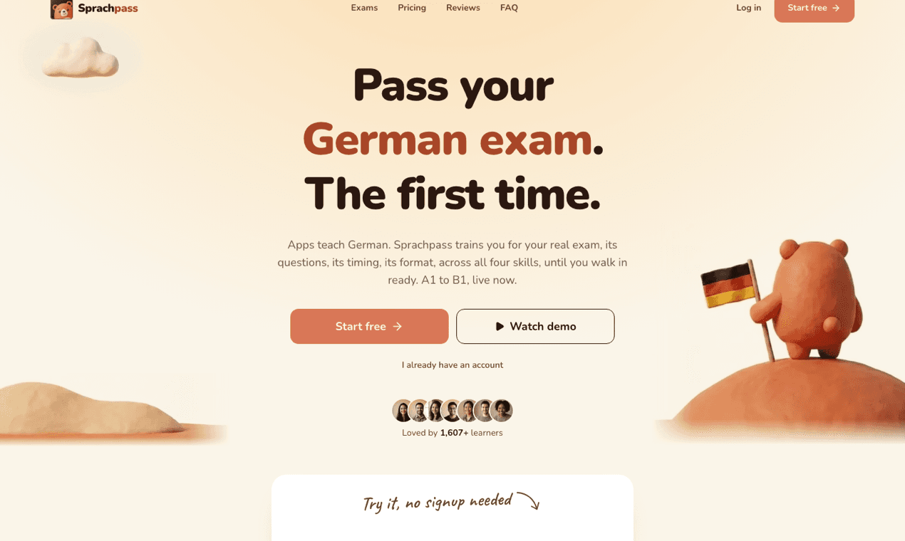 Sprachpass screenshot 1