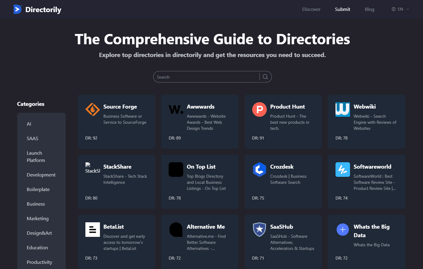 Directorily screenshot 1