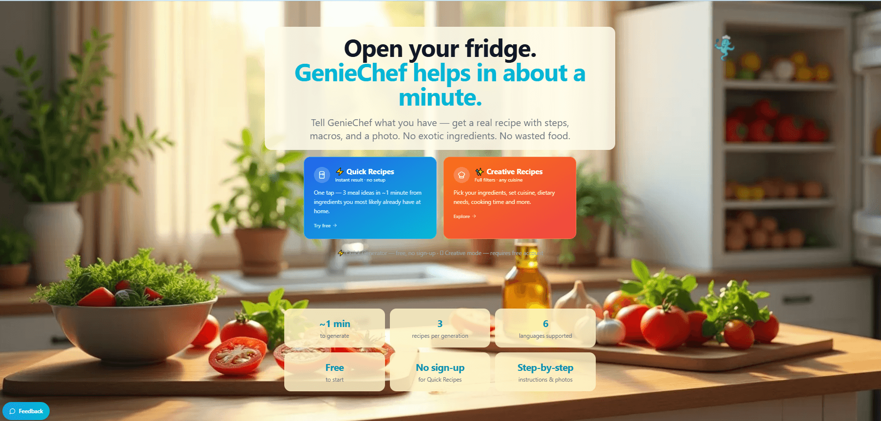 GenieChef screenshot 1