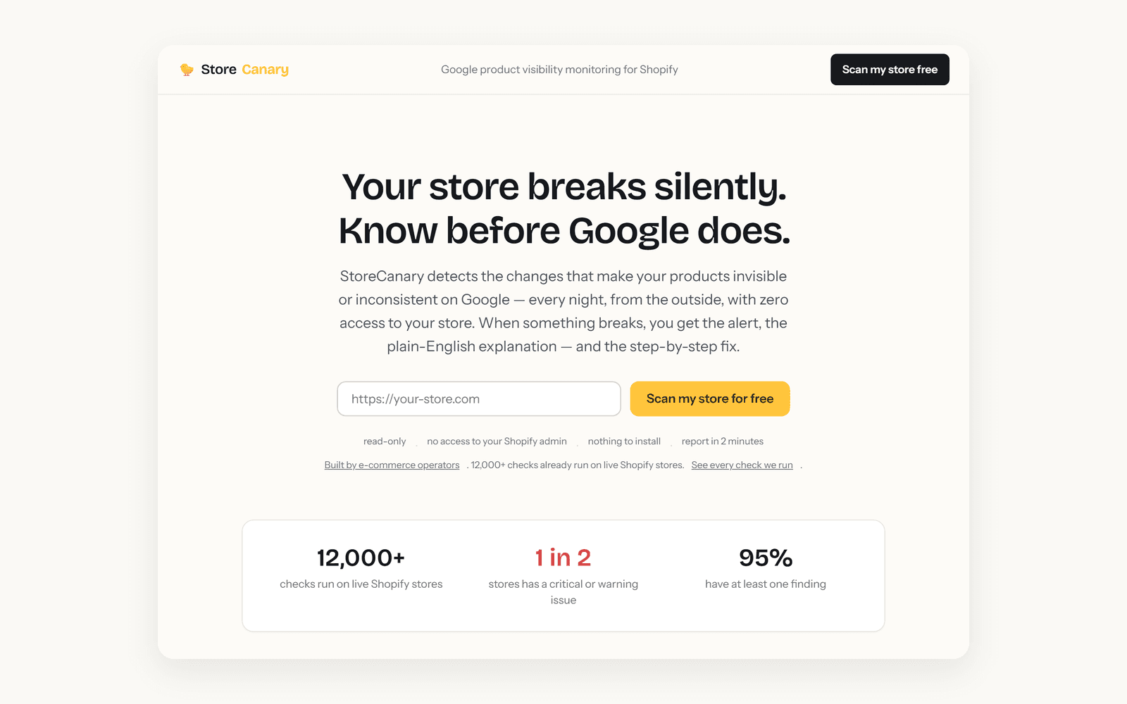StoreCanary screenshot 1