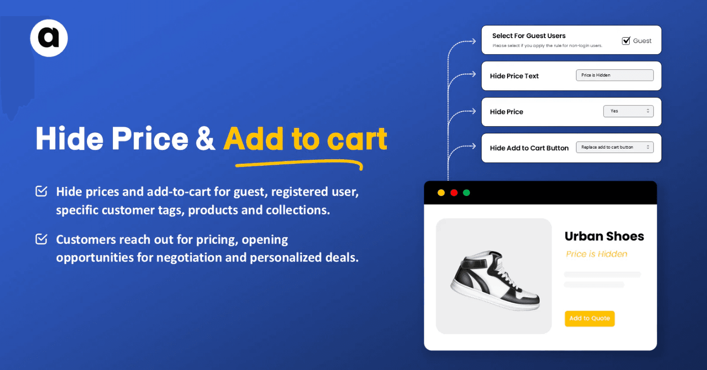Shopify request a quote screenshot 1