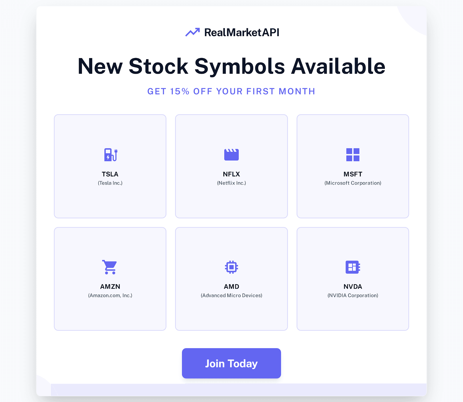 Realtime Market API screenshot 1
