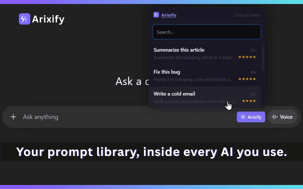 Arixify screenshot 1