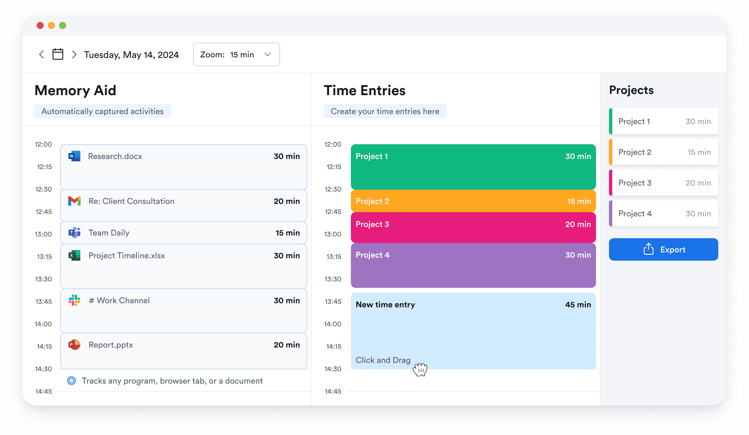 Memtime screenshot 1