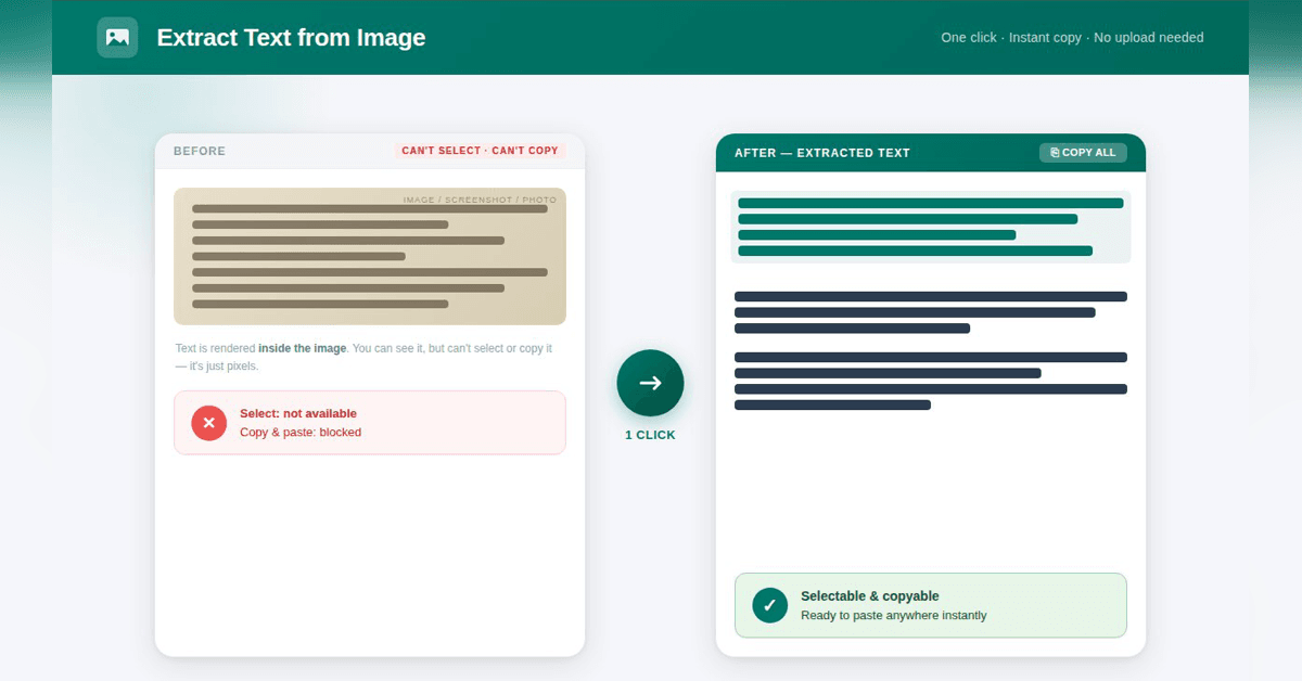 Extract Text from Image screenshot 1