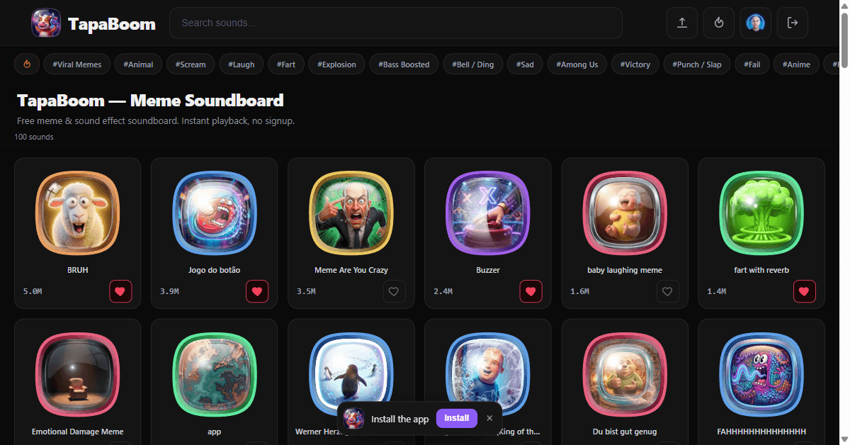 TapaBoom screenshot 1