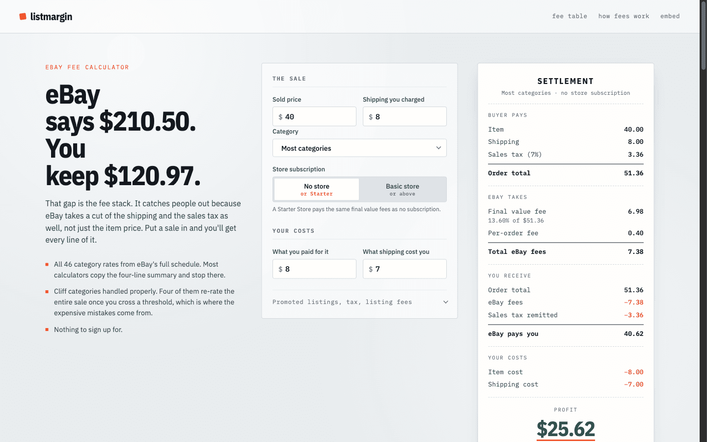 Listmargin screenshot 1