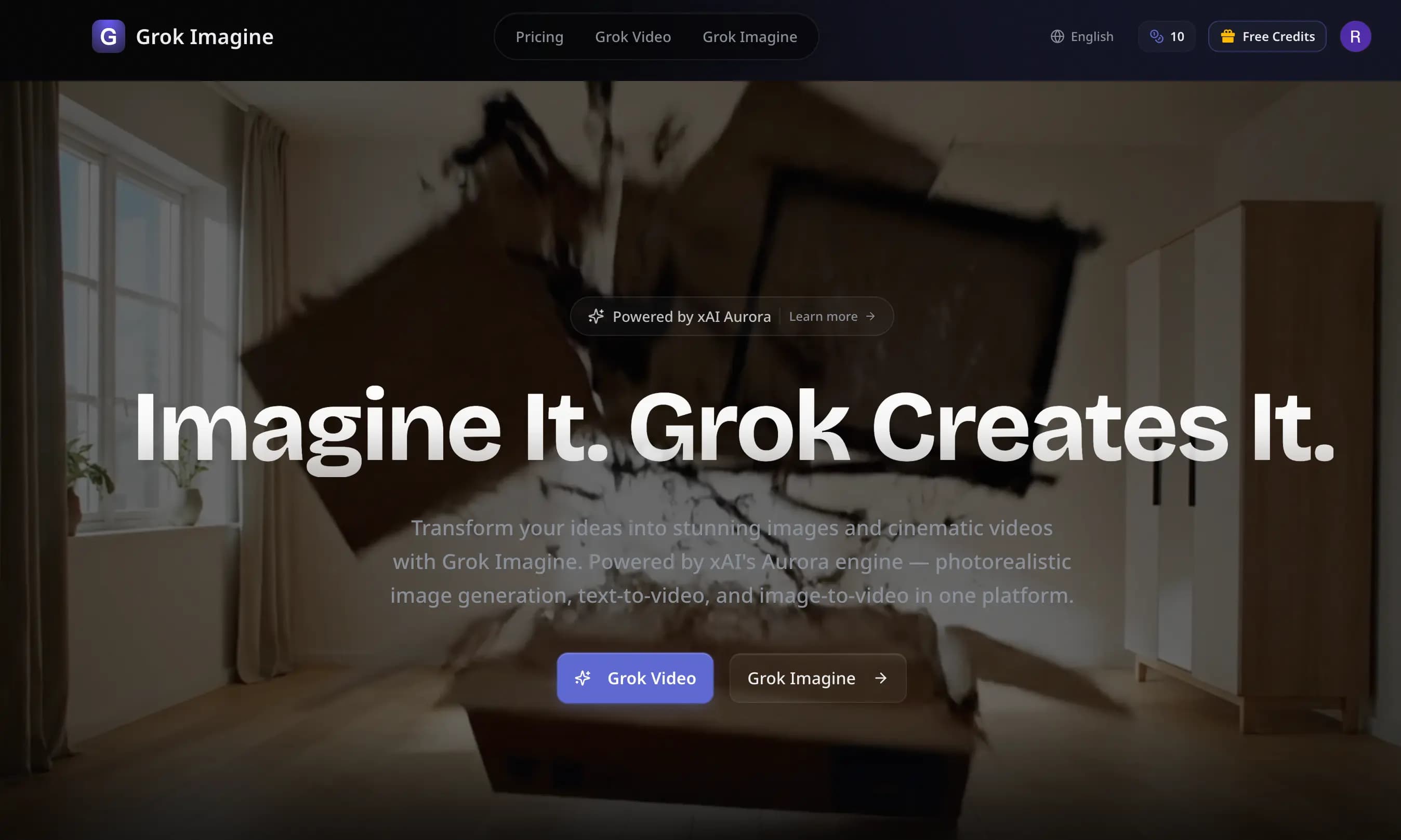 Grok Imagine screenshot 1