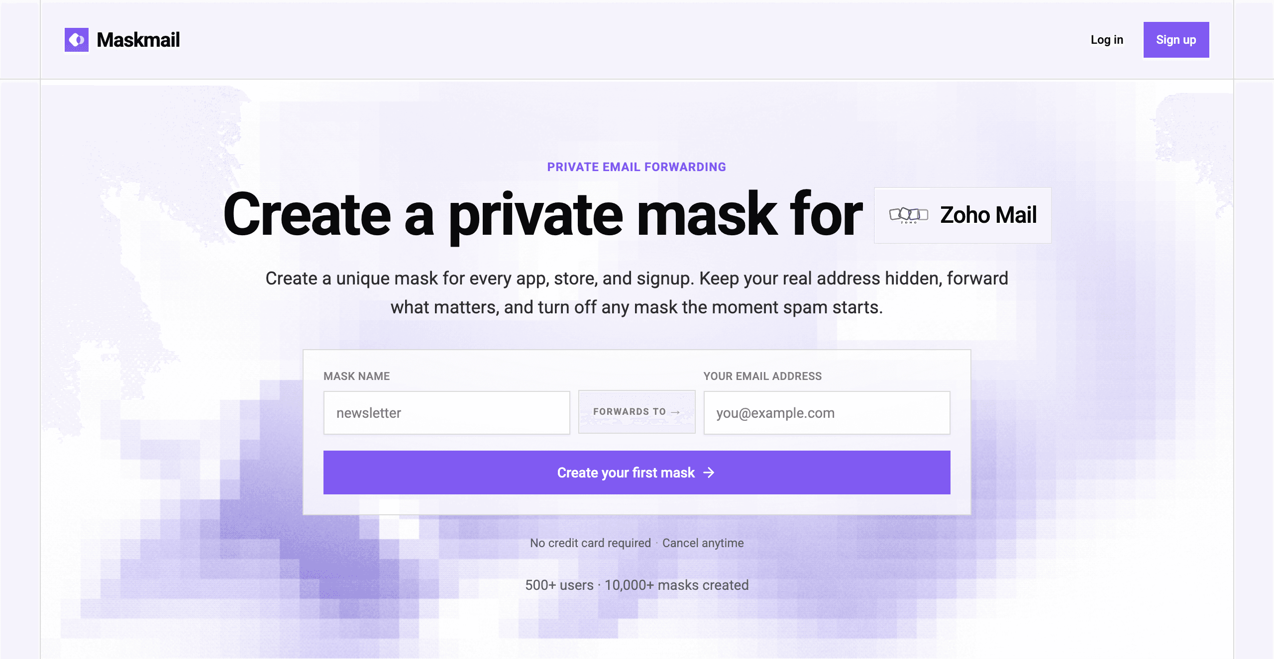 Maskmail (maskmail.io) screenshot 1