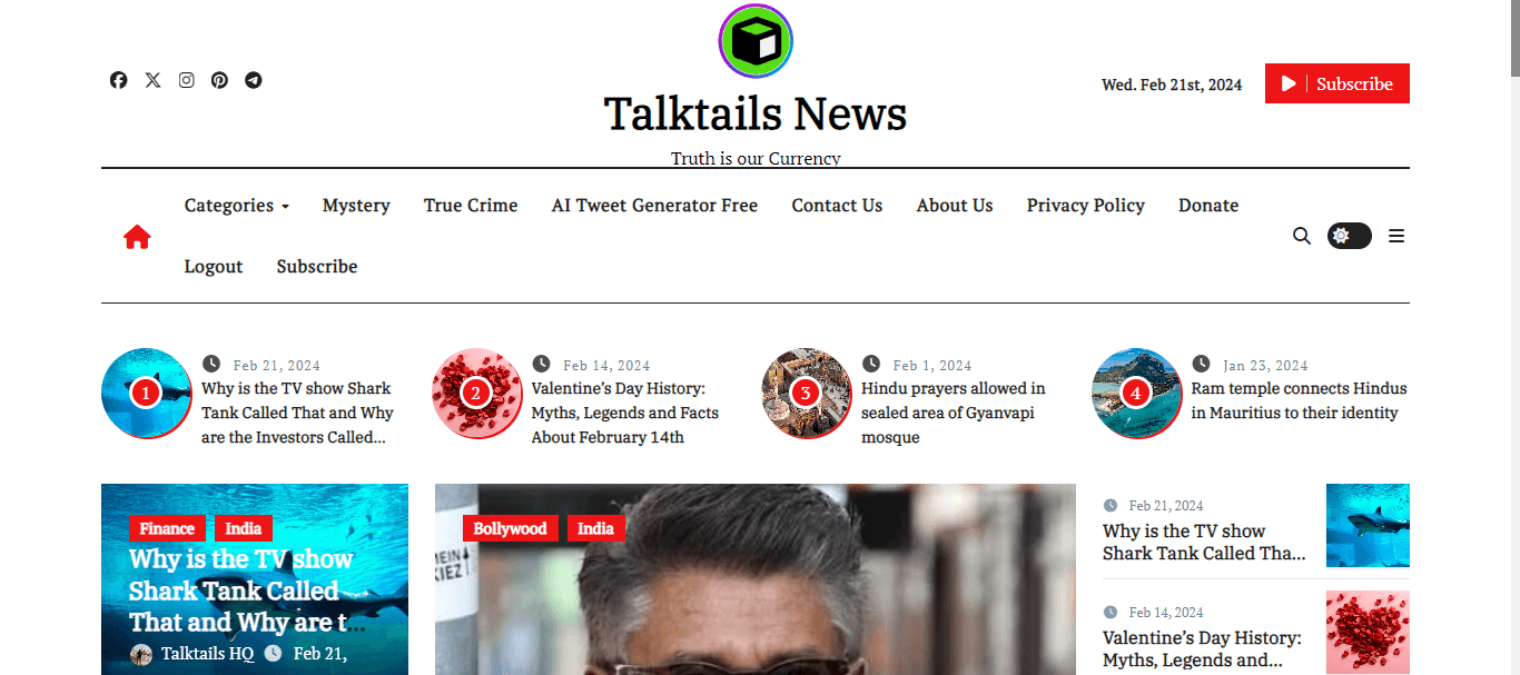 Talktails News screenshot 1