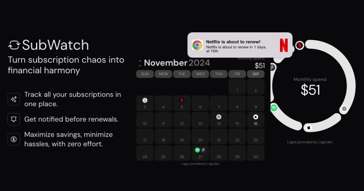Subwatch screenshot 1