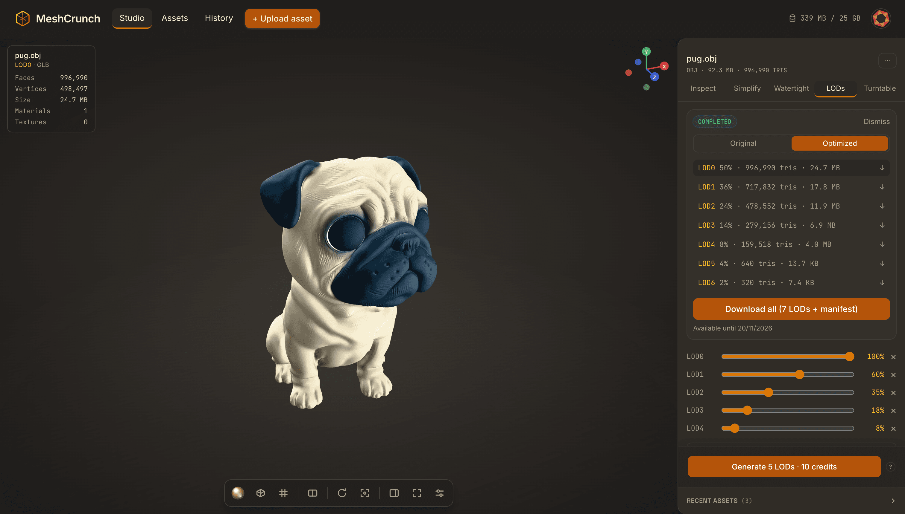 MeshCrunch screenshot 1
