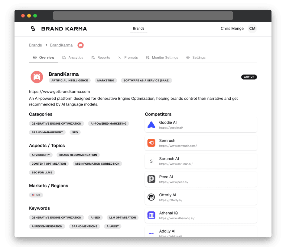 BrandKarma screenshot 1
