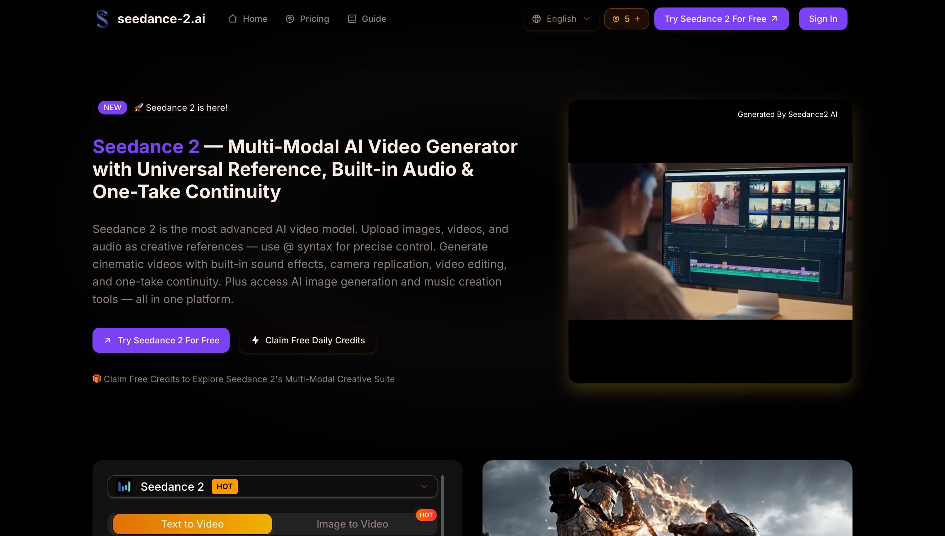 Seedance 2 screenshot 1